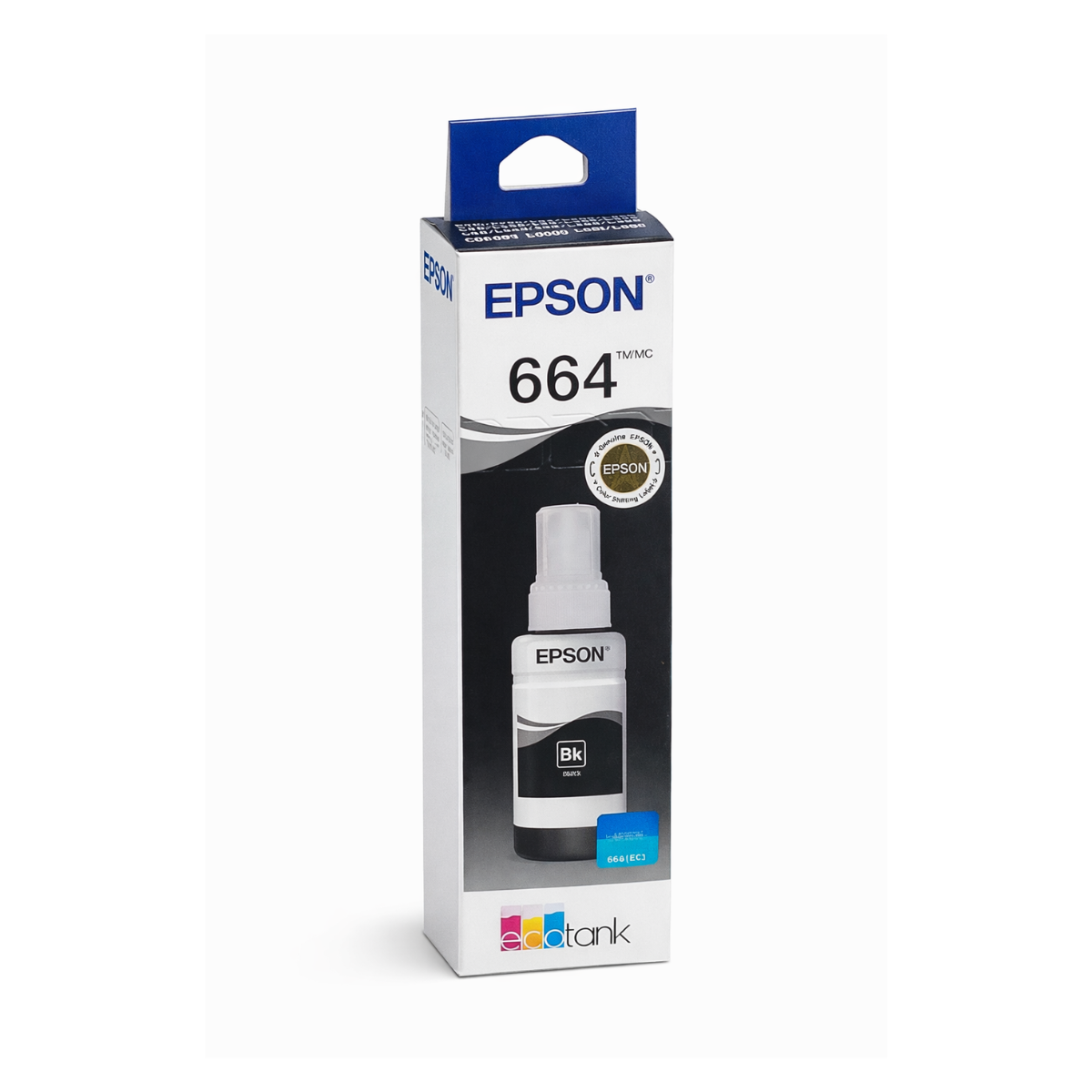 Tinta Epson 664 Negra Original EcoTank – Botella 70ml