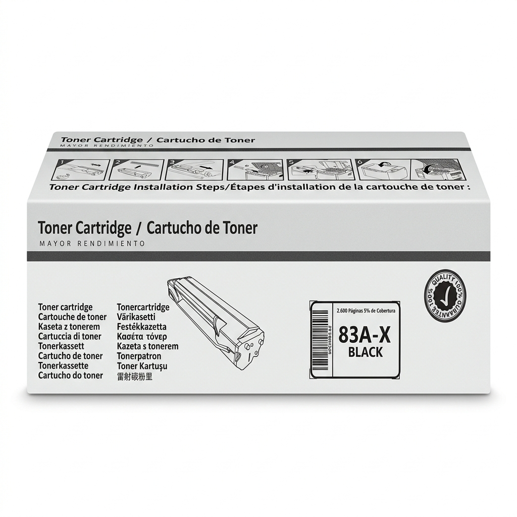 Tóner 83A X CF283A Negro | Compatible LaserJet M127fn M125nw M225dw